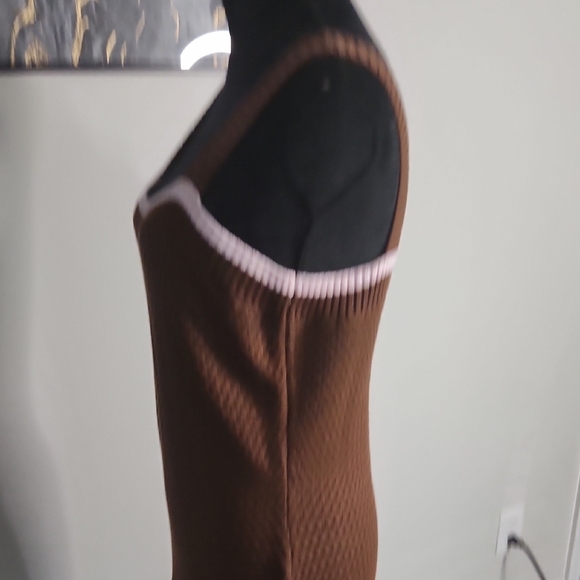 Brown Knit Sleeveless Dress – Size XL - Picture 5 of 6